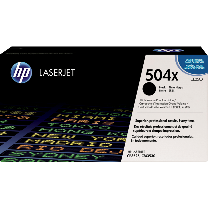 HP LaserJet Laser Cartridge High Yield #504X Black