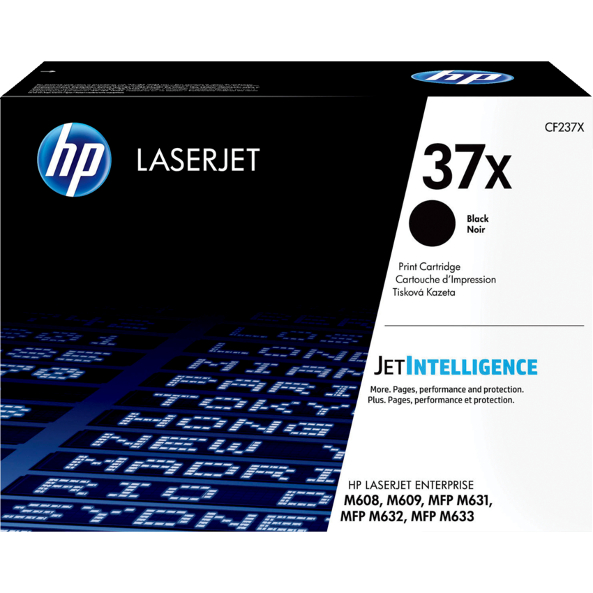 HP LaserJet Laser Cartridges High Yield #37X Black