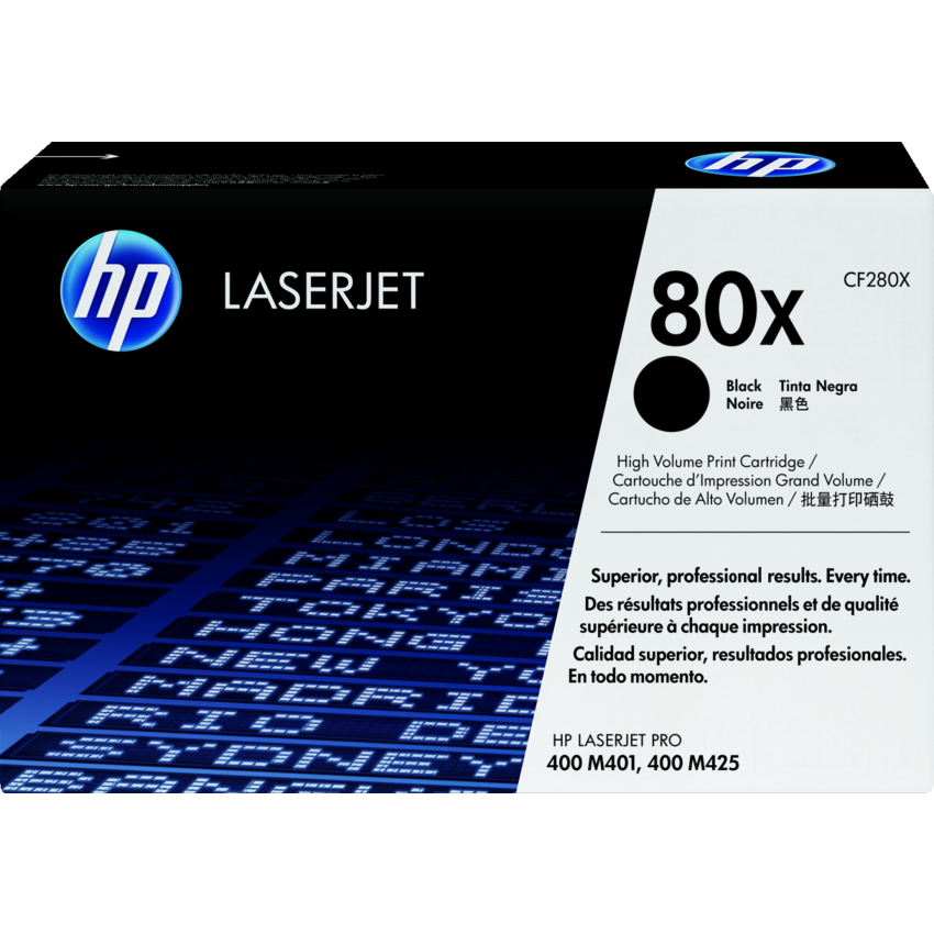 HP LaserJet Laser Cartridge High Yield #80X Black