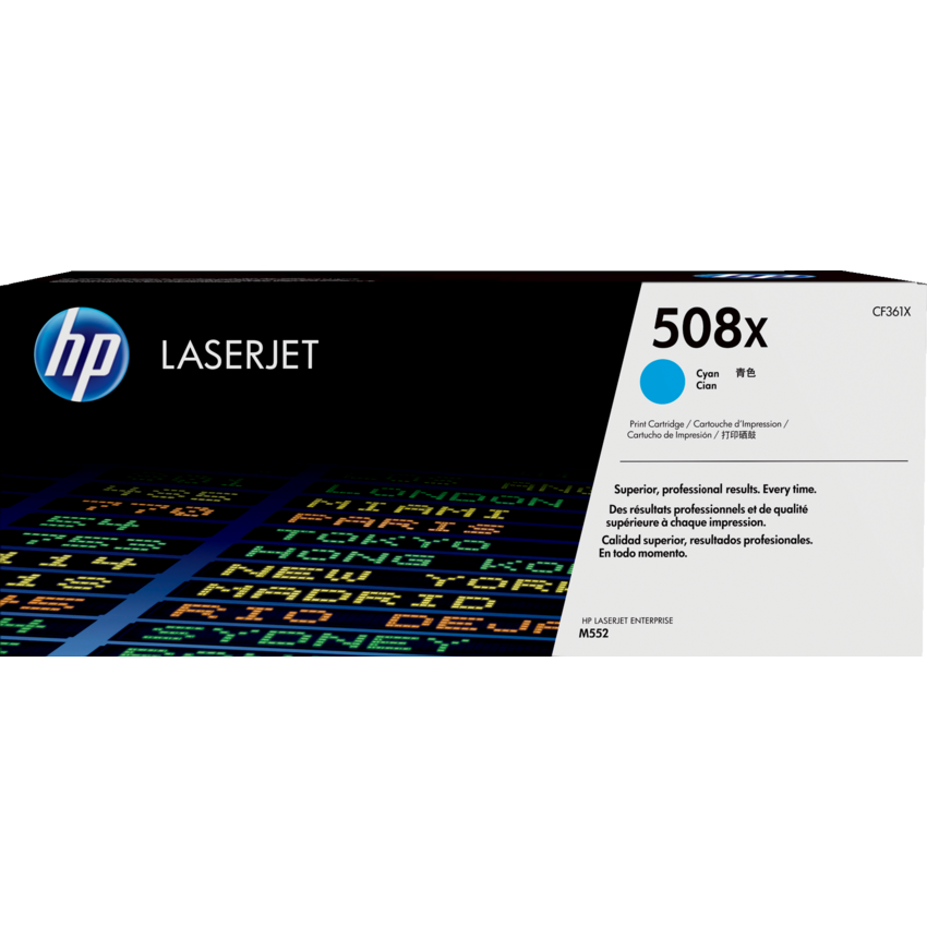 HP Laser Cartridge High Yield CF361X #508X Cyan