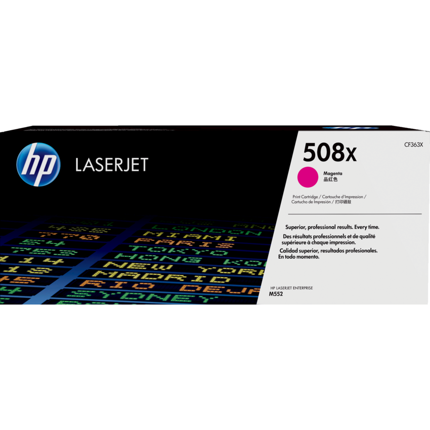 HP Laser Cartridge High Yield CF363X #508X Magenta