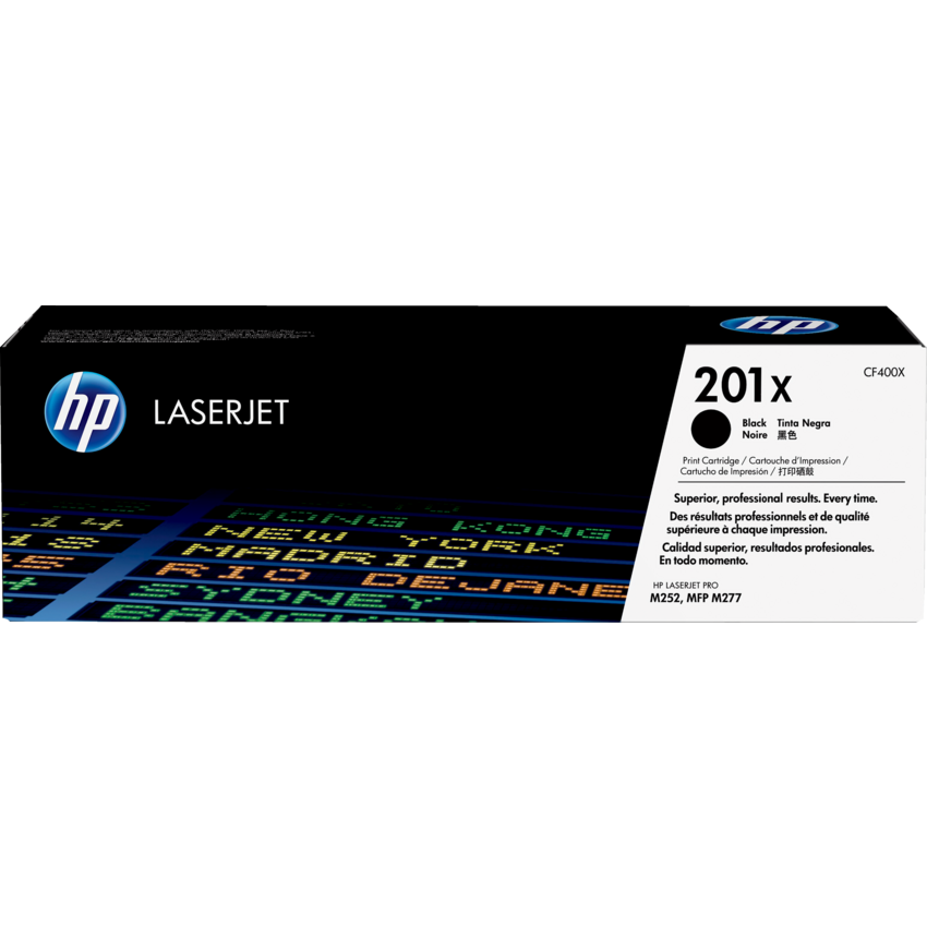 HP Laser Cartridge High Yield CF400X #201X Black