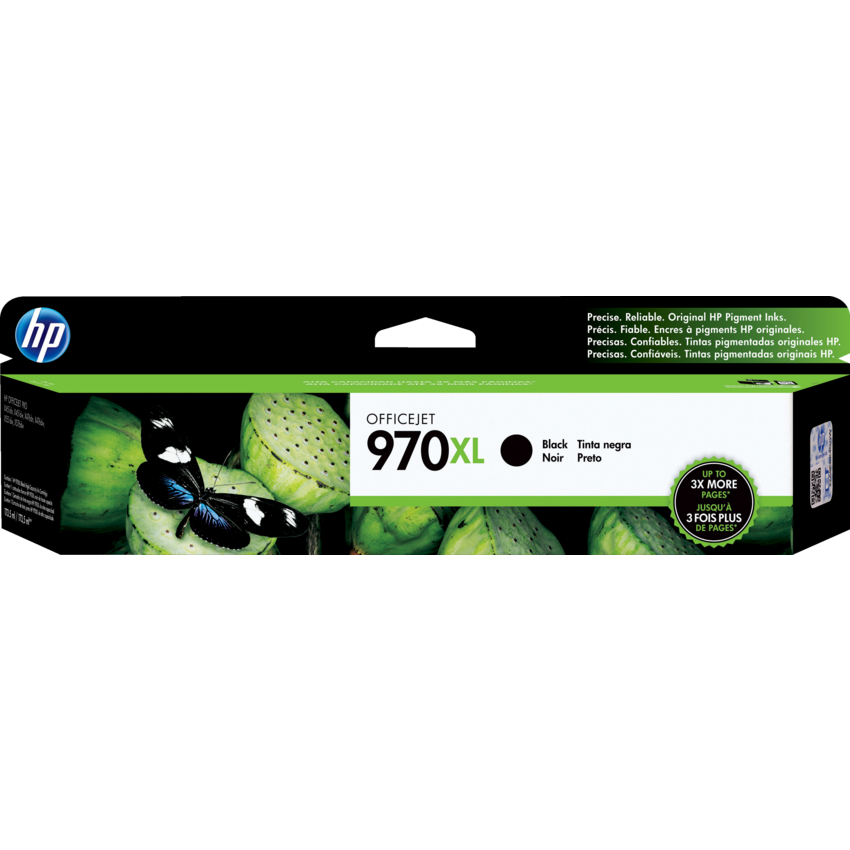 HP Inkjet Cartridges #970XL High Yield Black