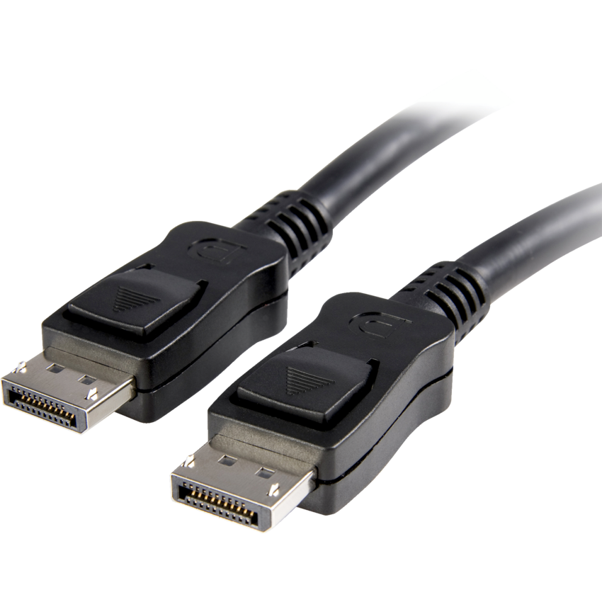 StarTech DisplayPort 1.2 Cable with Latches 10 ft Black