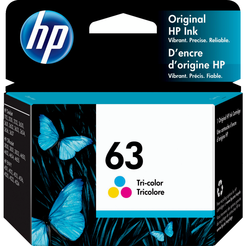 HP Inkjet Cartridges #63 Tricolour