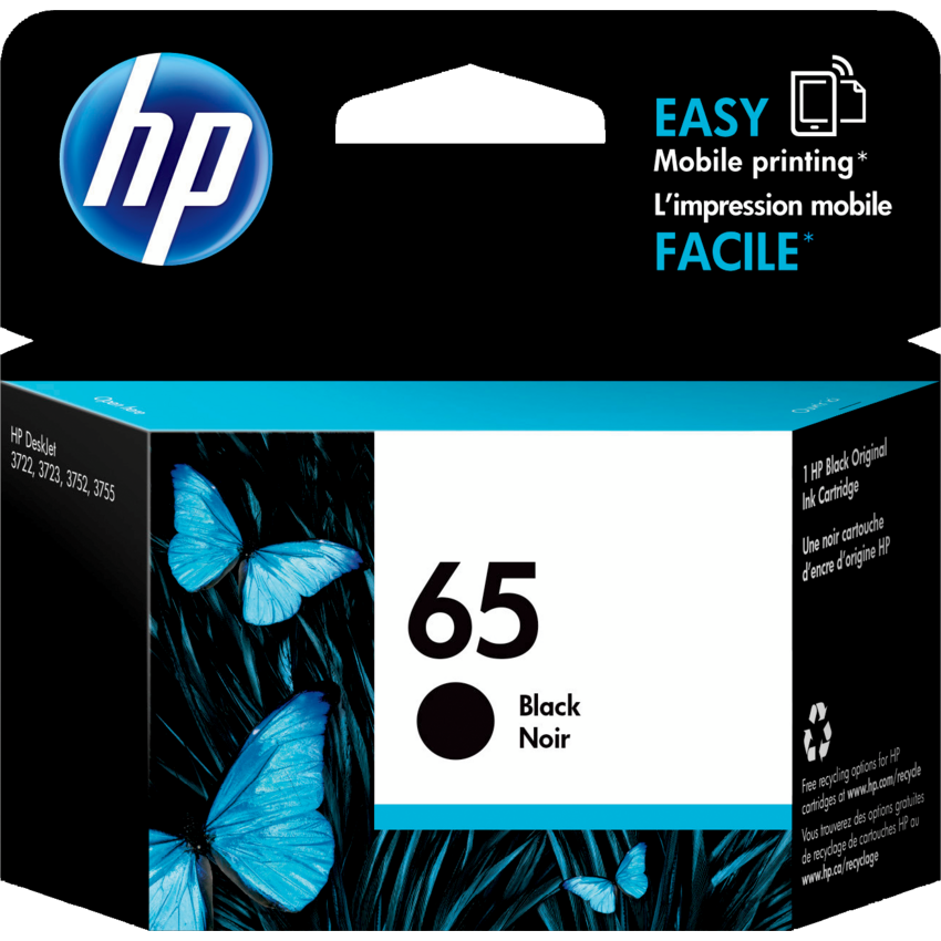 HP Inkjet Cartridge #65 Black