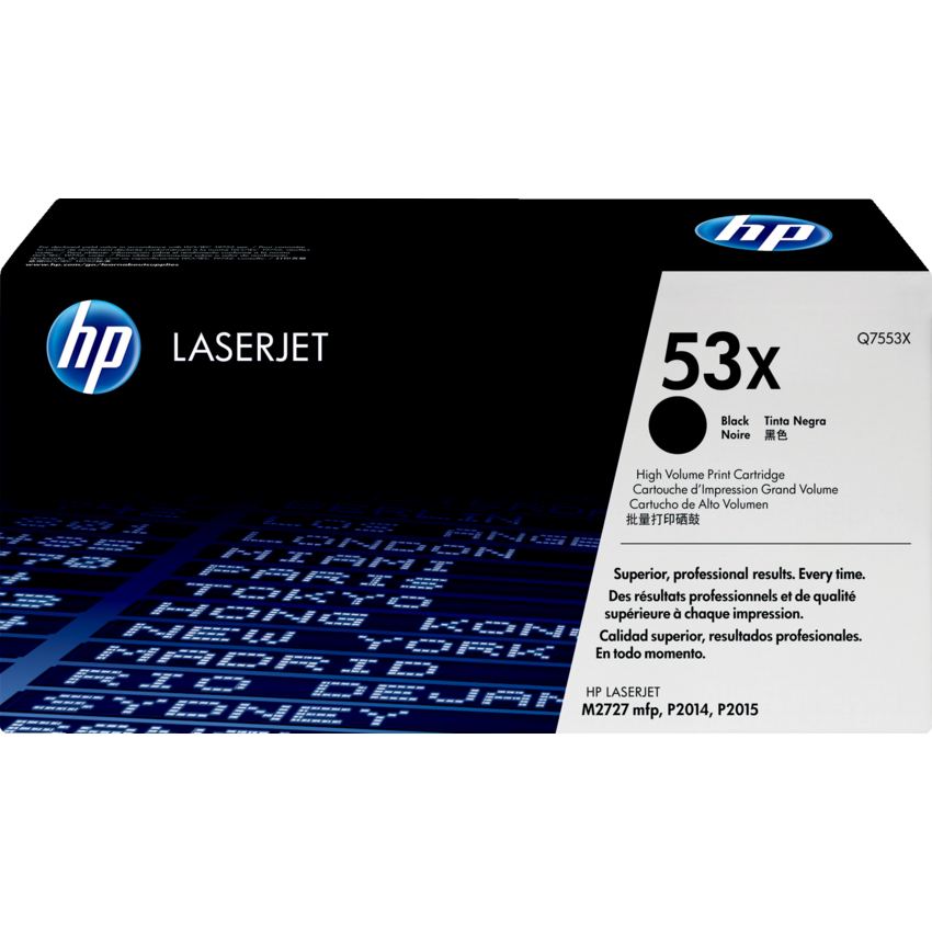 HP LaserJet Laser Cartridge High Yield #53X Black