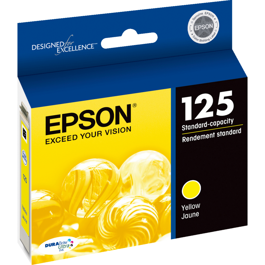 Epson® Inkjet Cartridge T125420-S #125 Yellow