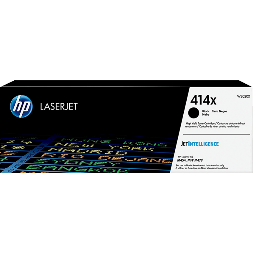 HP Laser Cartridges High Yield W2020X #414 Black