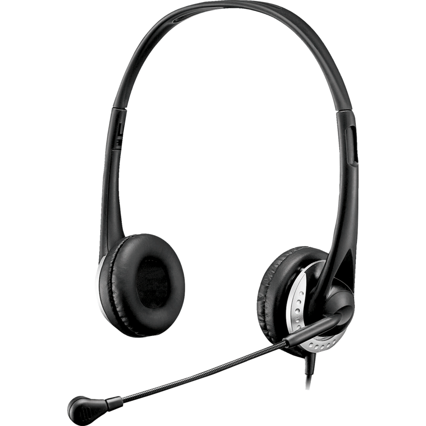 Adesso® Xtream P2 USB Wired Stereo Headset with Noise-Cancelling Microphone Black