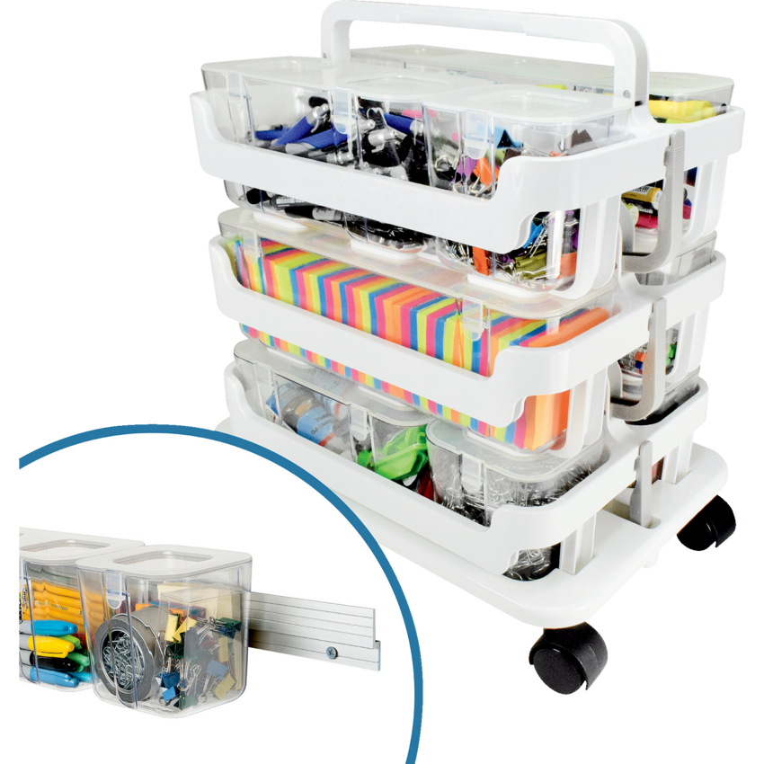 Deflecto® Stackable Caddy Organizer Multi-Pack Bundle