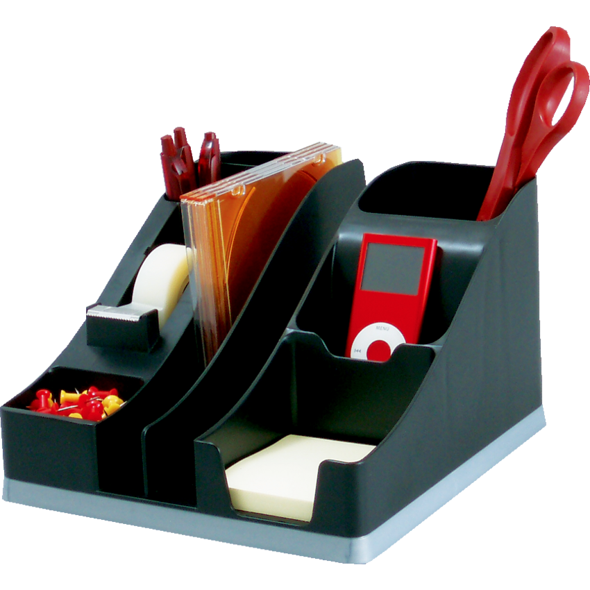 Deflecto® Silhouettes® All-in-One Caddy Black