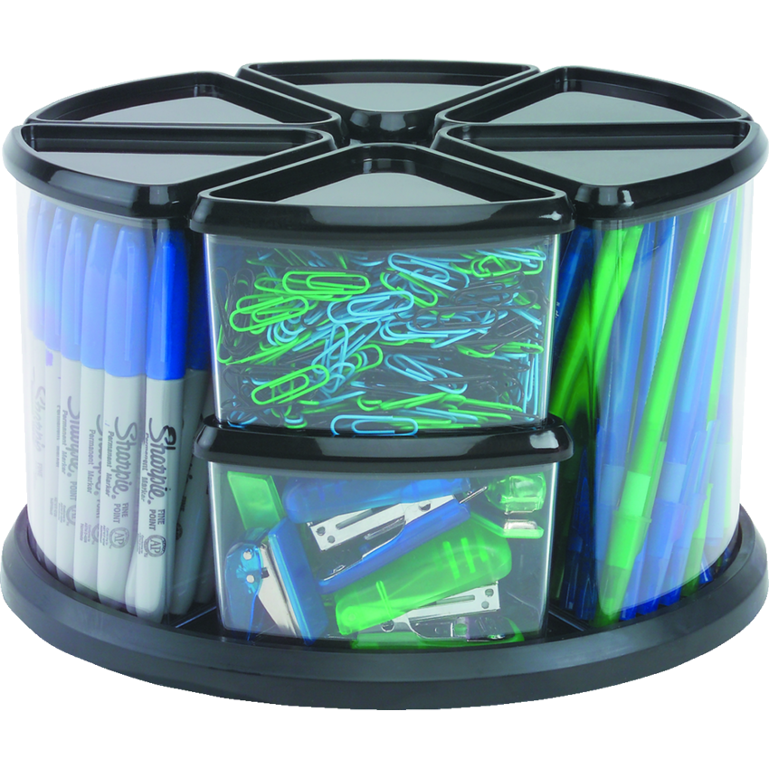 Deflecto® Carousel Organizer Black