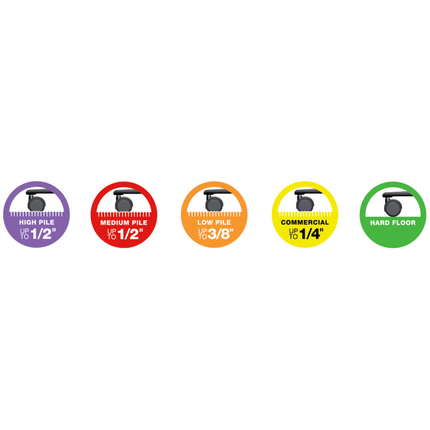 Deflecto® Ergonomic Sit-Stand® Chair Mats 46" x 60" Black