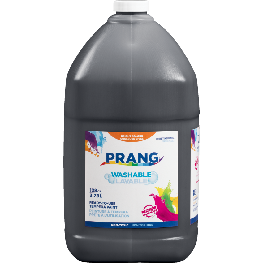 Prang® Washable Ready-To-Use Tempera Paint 3.79 L Black