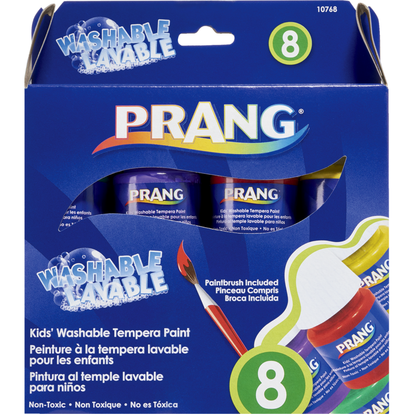 Prang® Washable Tempera Paint Set 25 mL Assorted colours 8/box
