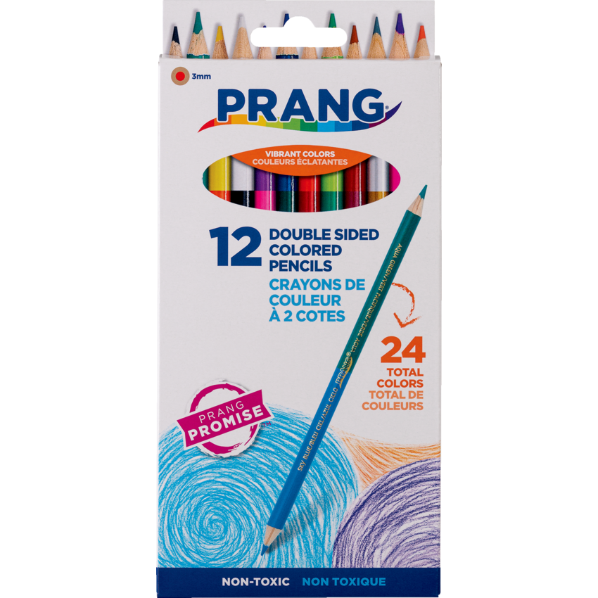 Prang® Duo-Color™ Double Sided Colored Pencils 24 Assorted Colours 12/pkg