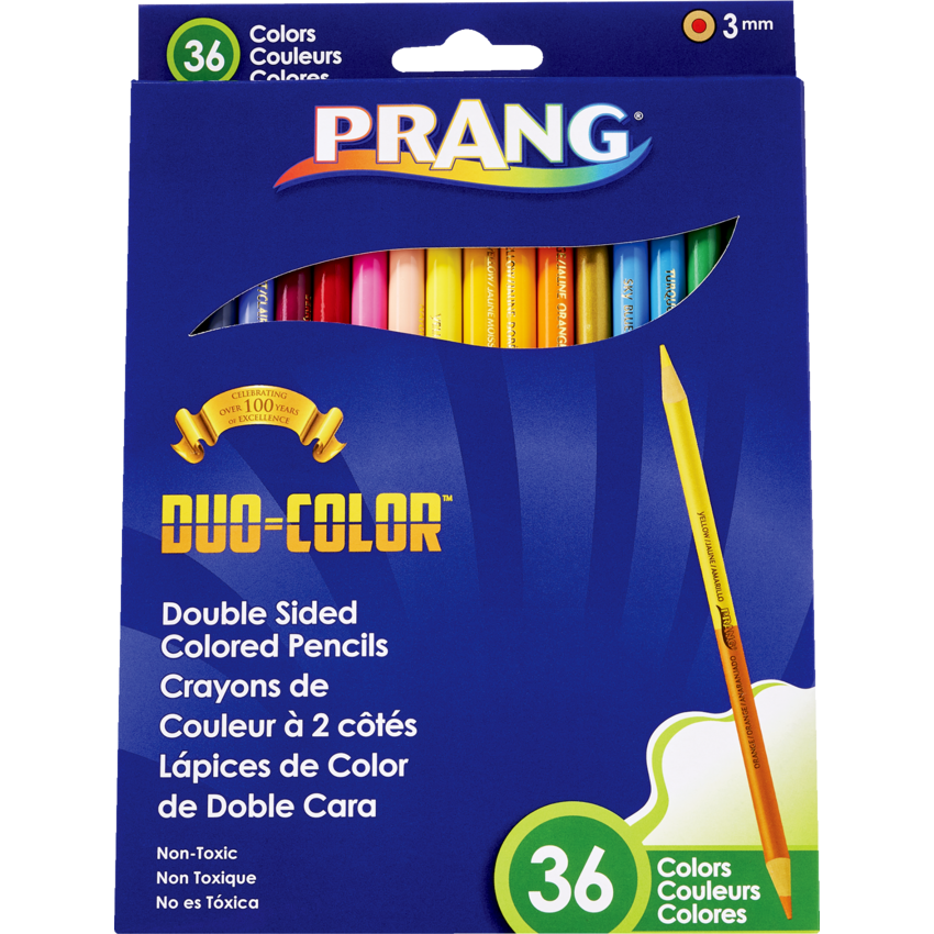 Prang® Duo-Color™ Double Sided Colored Pencils 36 Assorted Colours 18/pkg