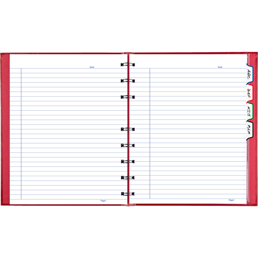 Blueline® NotePro™ Notebook Ruled 9-1/4x7-1/4" 192pgs Red