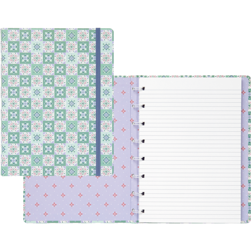 Filofax® Refillable Notebook Mediterranean 8-1/4" x 5-3/4" Mint