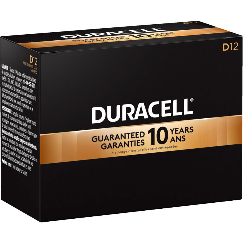 Duracell® CopperTop® Batteries "D" 12/box
