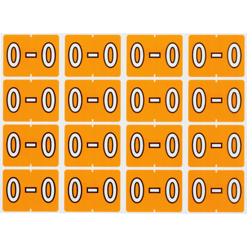 Pendaflex® Labels O Light Orange 240/pkg