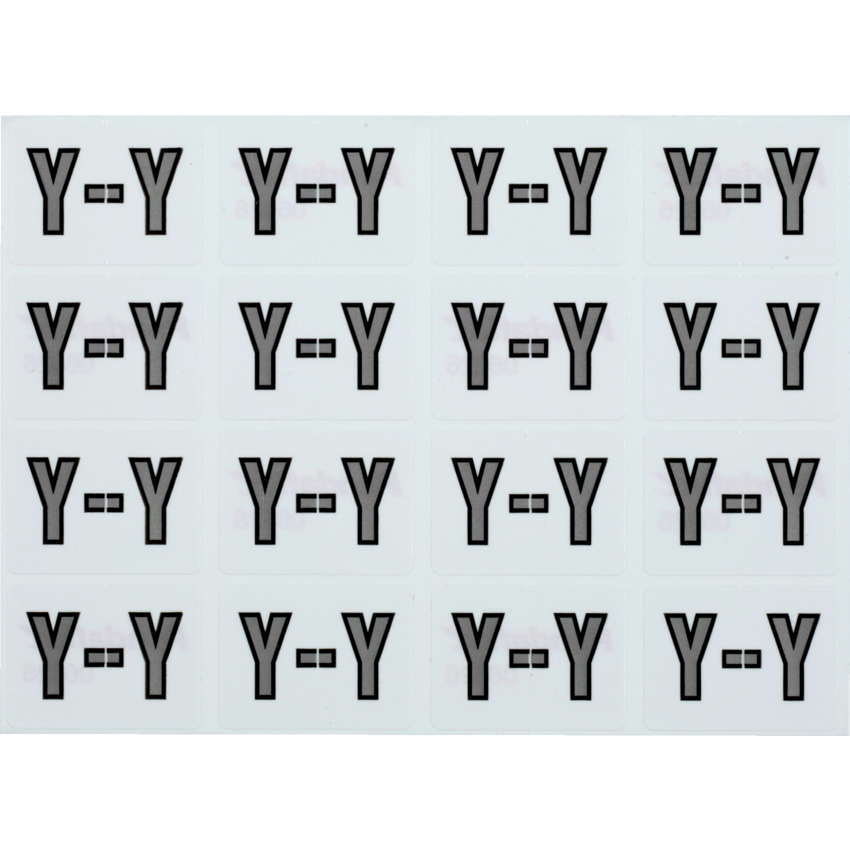 Pendaflex® Labels Y Grey on White 240/pkg