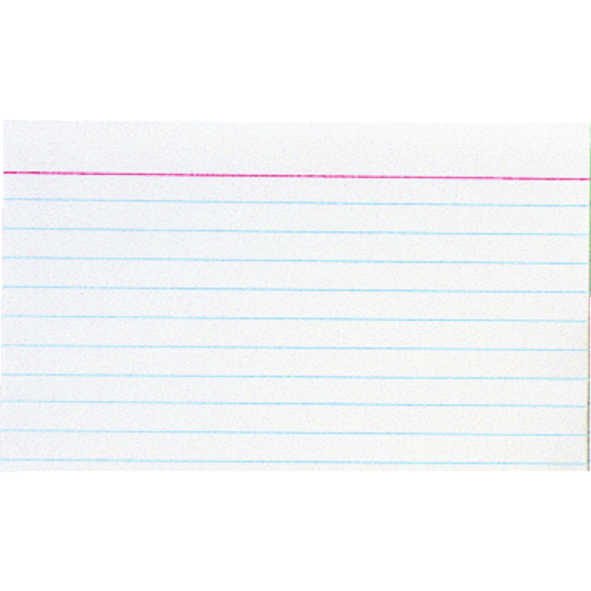 Oxford® White Index Cards 3" x 5" Plain 100/pkg