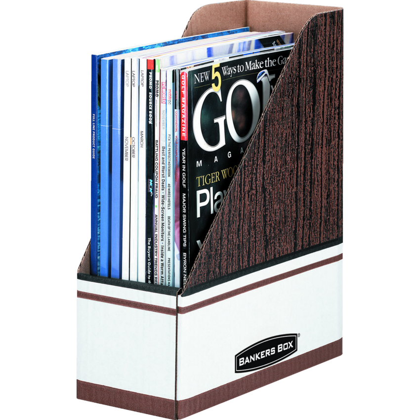 Bankers Box® Corrugated Magazine File 4-1/4" x 11-3/16" x 13