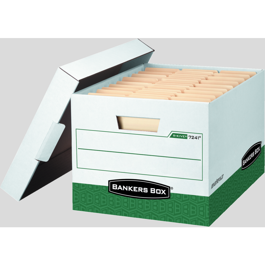 Bankers Box® R-Kive® Storage Boxes Green 12 boxes/ctn