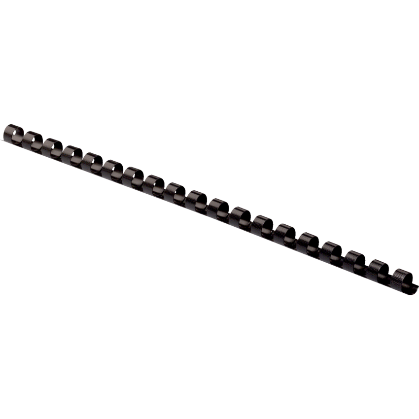 Fellowes® 19-Ring Plastic Binding 5/16" Black 100/box