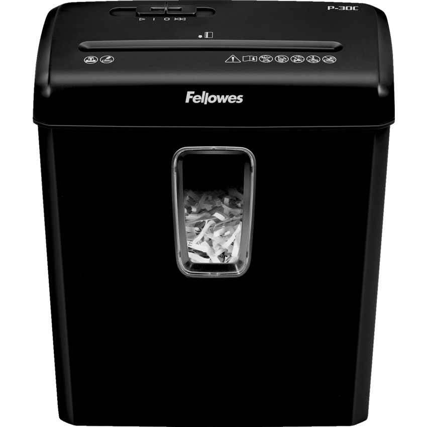 Fellowes®Powershred® P-30C Cross-Cut Shredder Black
