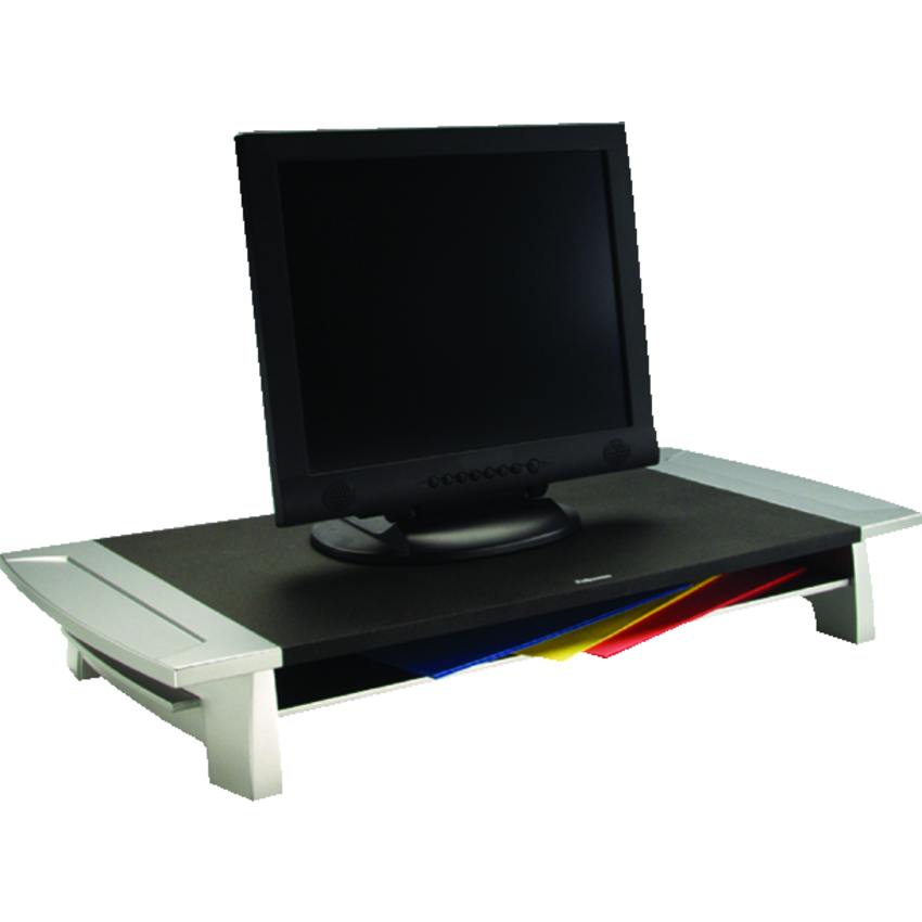 Fellowes® Monitor Riser Black and Silver