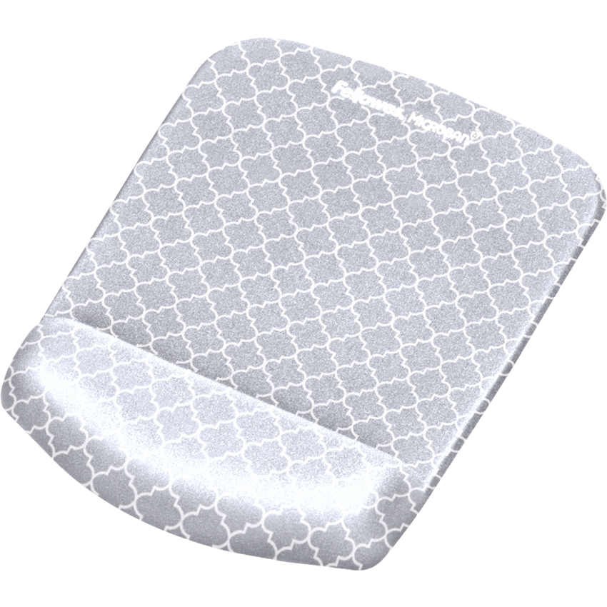 Fellowes® PlushTouch™ Mouse Pad Grey Lattice