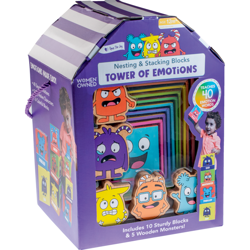 Open The Joy® Tower of Emotions Nesting & Stacking Blocks