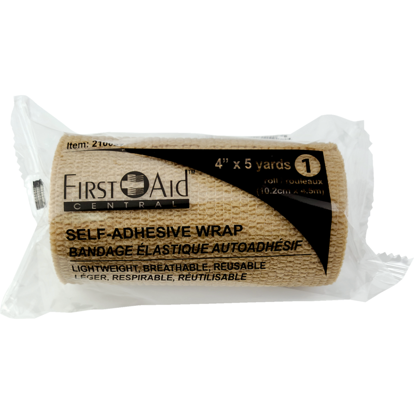 First Aid Central® Self-Adhering Wrap Bandages 4" x 15"