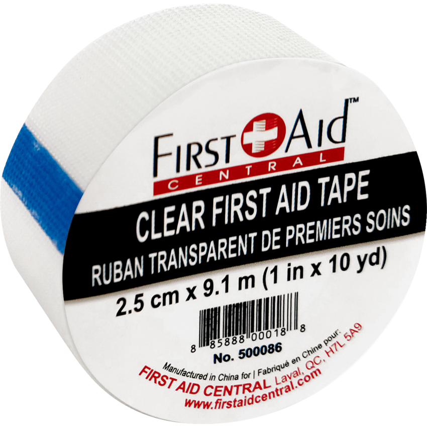 First Aid Central® First Aid Transparent Tape 1" x 30'