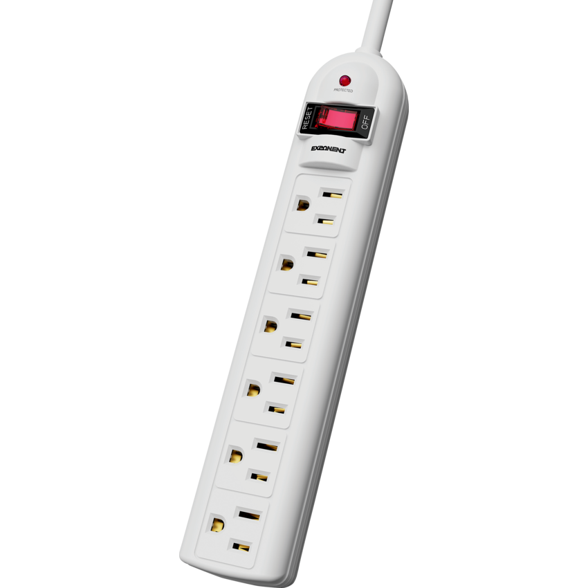 Exponent® Economy Surge Protector 6 Outlets 300 Joules