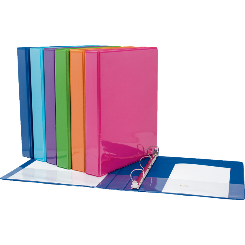 GEO D-Ring Presentation Binder 1" Assorted Colours