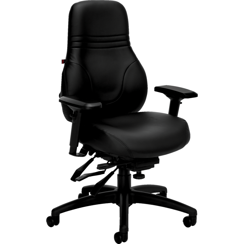Basics® Ergo Boss™ High Back Multi-Tilter Chair Bonded Leather Black