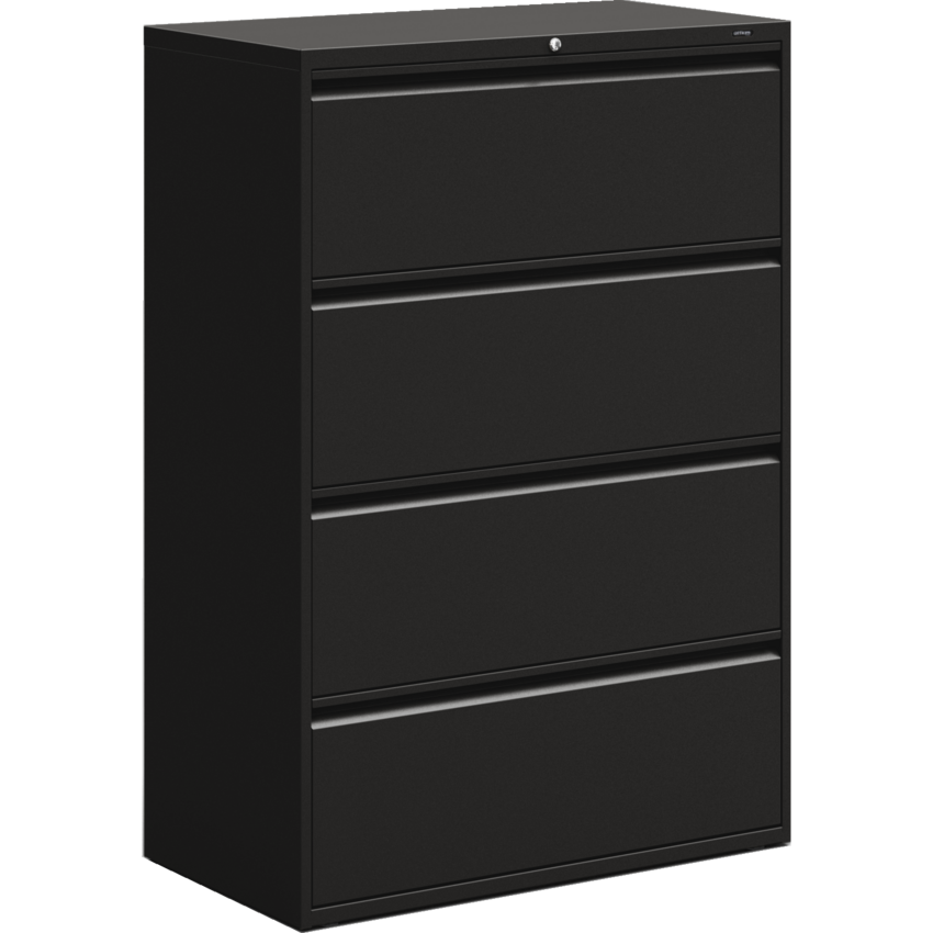 Offices to Go® Lateral File Cabinet 4-Drawer Black