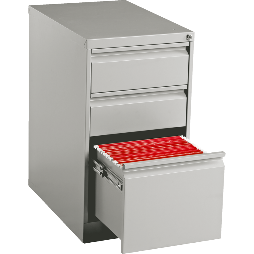 Offices to Go File Pedestal 2-Box/1 File Drawer 23" Deep Grey