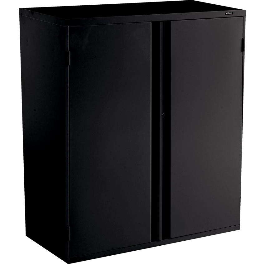Offices to Go MVLSTOR Storage Cabinet 2 Shelves Black