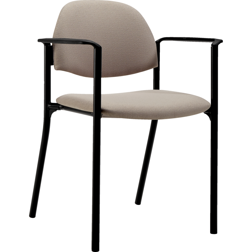 Global® Comet™ Stacking Chair with Arms Fusion Flax