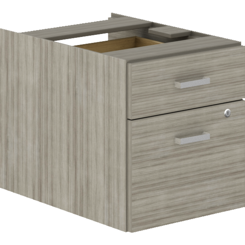 Offices to Go® Newland™ Hanging Pedestals 16"W x16"W x 23"D x 18"H Noce Grigio