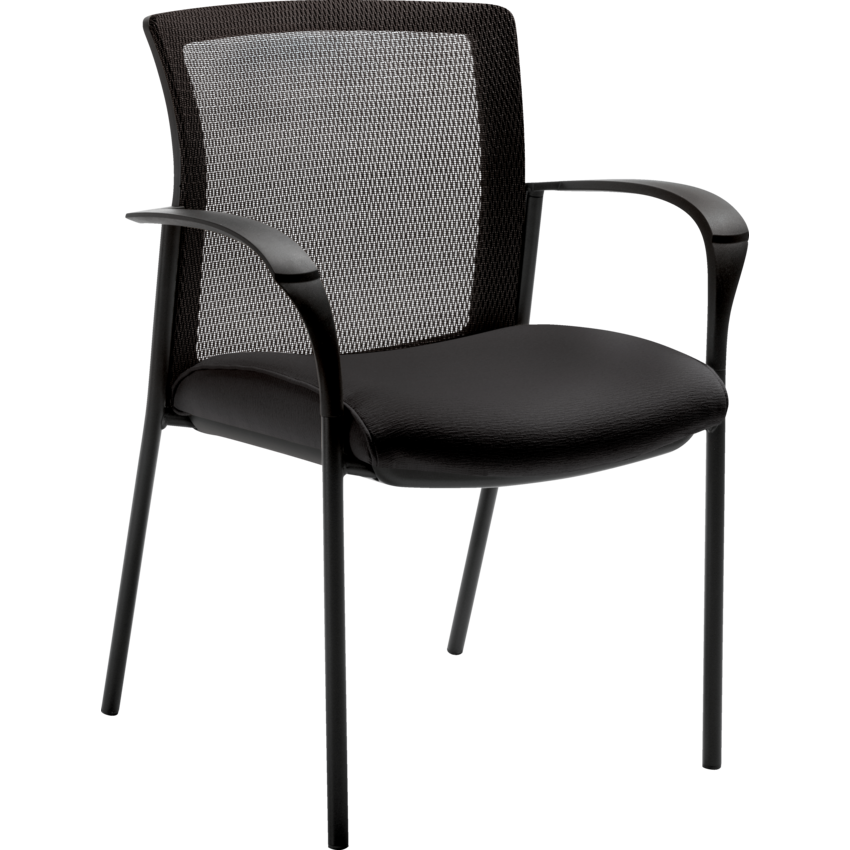 Global® Vion™ Guest Chair Low Back Fusion fabric Carbon