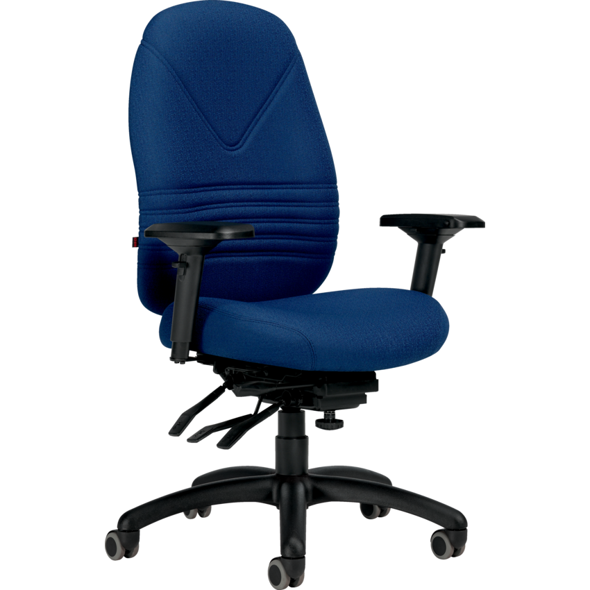 Basics® Chevron Ultra™ High Back Multi-Tilter Chair Fusion Fabric Cobalt