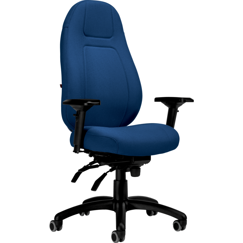 Basics® ObusForme® Elite Heavy Duty Multi-Tilter High Back Fusion Fabric Chair Cobalt