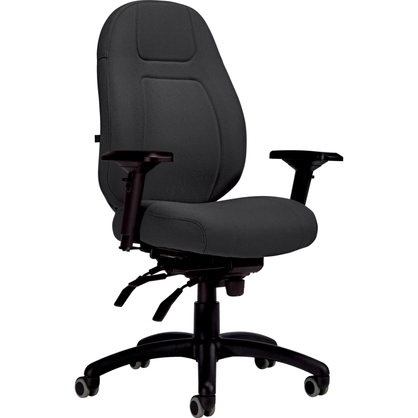 Basics® ObusForme® Elite Heavy Duty Multi-Tilter Medium Back Fusion Fabric Chair Carbon