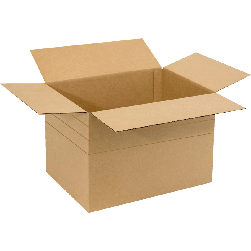Kraft Multi Depth Corrugated Shipping Boxes 18" x 12" x 6". Scored at 4" 2" 25/pkg